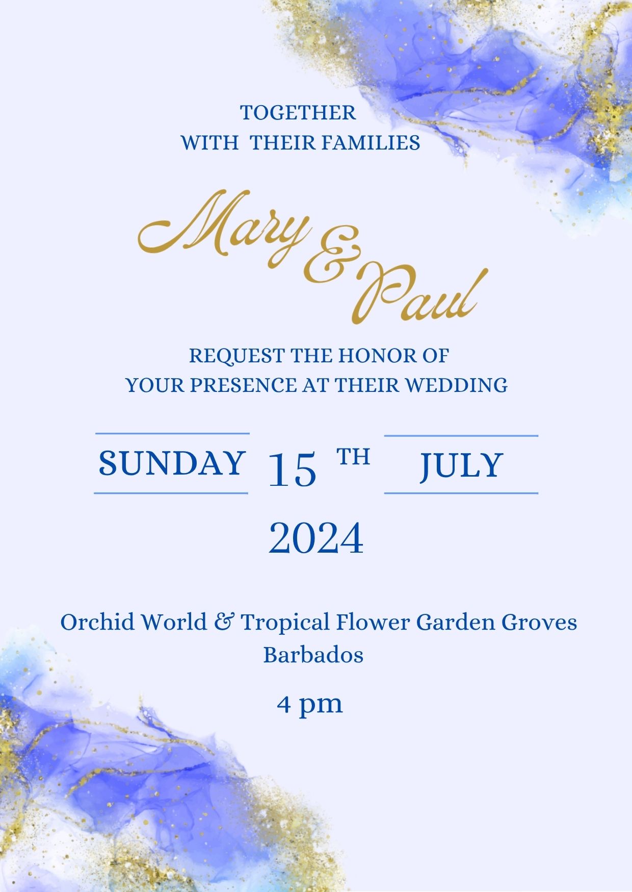 Wedding invitation design