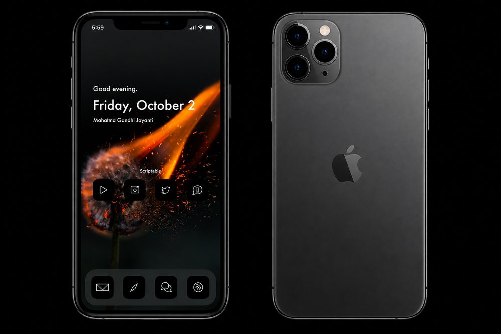 Phone repair mockup